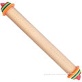 Rolling Pin Adjustable Wood Rolling Pin with Removable Thickness Ring Supplier